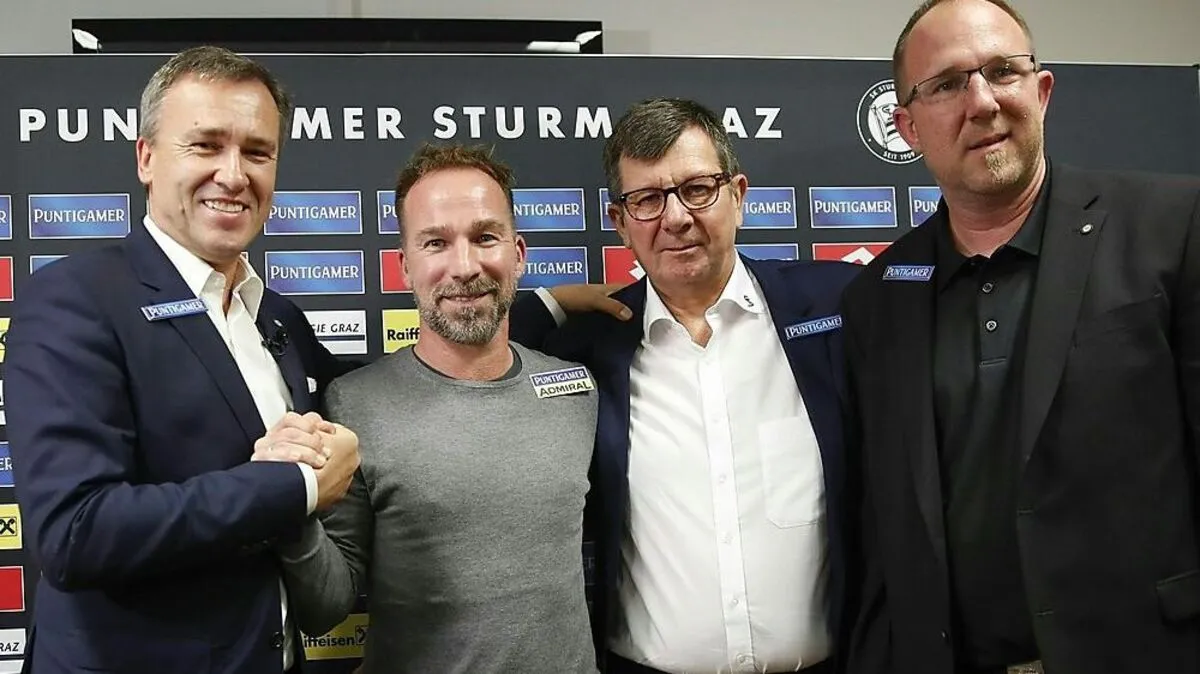 Christian Jauk, Rman Mählich, Ernst Wustinger, Günter Kreissl (von links)